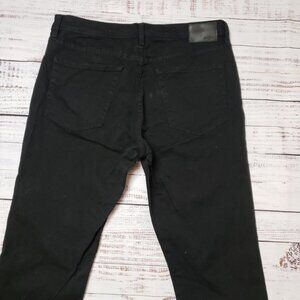 Liverpool Slim Straight Mens Jeans In Black 35 Waist